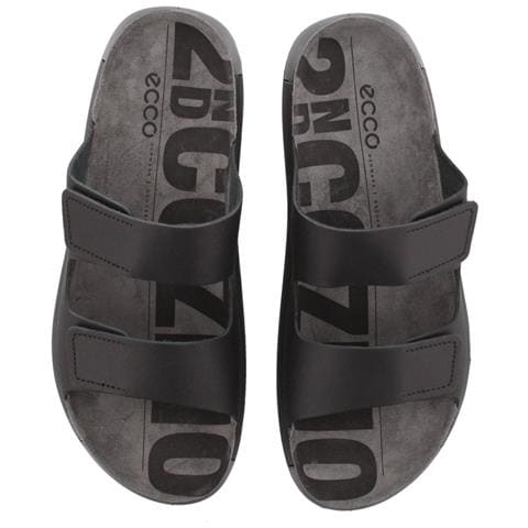 Cozmo Slippers Ciabatte Pelle Scarpe Uomo Nero Eu 42, 50090401001 - Foto 3