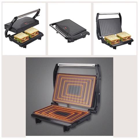 Grill Di 1200w. Doppia Piastra Di Cottura, Antiaderente, Lavabile In Lavastoviglie. - Foto 2