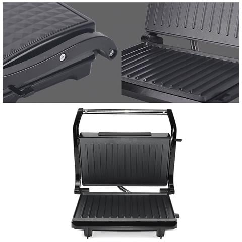 Grill Di 1200w. Doppia Piastra Di Cottura, Antiaderente, Lavabile In Lavastoviglie. - Foto 5
