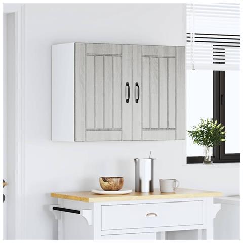 Pensile Da Cucina Lucca Grigio Sonoma In Legno Multistrato - Foto 2