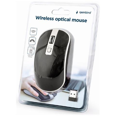 Mouse ottico wireless, nero - Foto 2