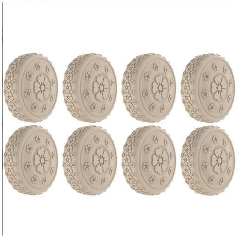 8 Copriruote Per Valigie Con Rotelle Caramel Brown Modello 3 - Foto 1