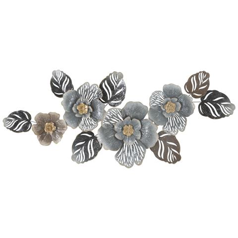 Decorazione In Metallo 3d Foglia 11 - Multicolore - Metallo - 157,5x9x66,5 Cm - Foto 1