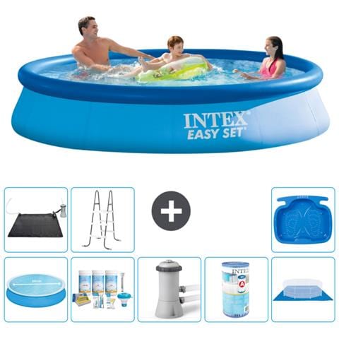 Piscina Fuori Terra - In Giro - 366x76 Cm - Blu - Include Accessori Coordinati A647 - Foto 1