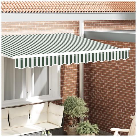 Sostituzione della mantovana per tenda Verde e Bianco - Foto 2