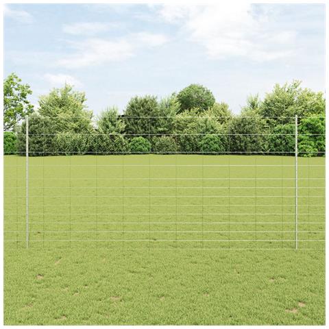 Pali di Recinzione 22 pcs U-Channel 150 cm Acciaio Zincato, Recinzione da Campo 1,5x50 m Acciaio Zincato - Foto 2