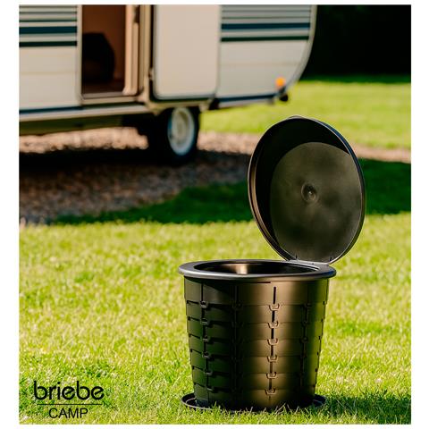 Wc1184 Wc Portatile Campeggio, Toilette Pieghevole Compatta 3 In 1 Per Camper, Auto Nero - Foto 8