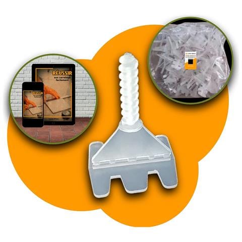 Sistema Di Livellamento Piastrelle Clips Di Montaggio 2 Mm Montaggio Rapido 100 Pezzi - Foto 1