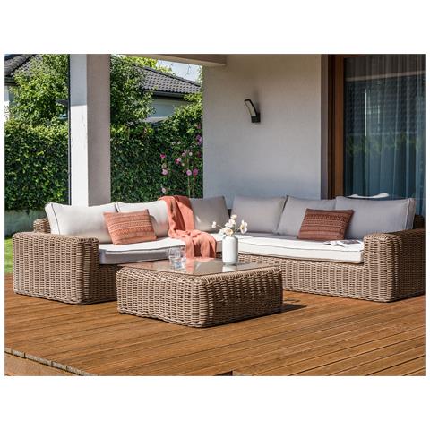 Set Di Copricuscini Per Esterni Palermo Bianco Sporco - Foto 1