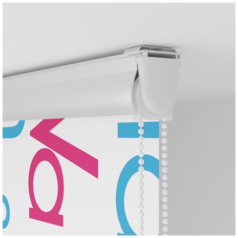 Tenda a Rullo Doccia con Cassonetto 100x240cm Larghezza Tessuto - Foto 9