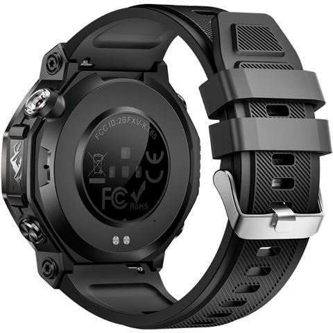 Smartwatch Multifunzione Con Schermo Amoled, Monitoraggio Fitness E Chiamate Bluetooth, Compatibile Con Huawei, Samsung, Apple, Garmin Black - Foto 2