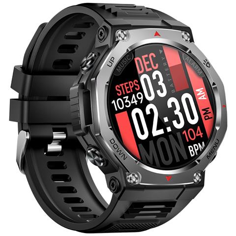 Smartwatch Multifunzione Con Schermo Amoled, Monitoraggio Fitness E Chiamate Bluetooth, Compatibile Con Huawei, Samsung, Apple, Garmin Black - Foto 1