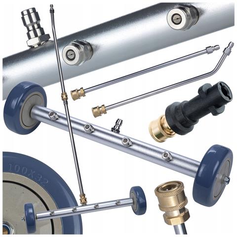 Lancia Di Lavaggio Sotto Scocca Con Ruote - Compatibile Con Idropulitrice Kärcher K2-k7 | 4 Ugelli, Pressione 275 Bar, Set Di Accessori - Foto 1