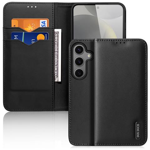 Cover Cartera per Galaxy S25 - Pelle /PU, Nero - Foto 1
