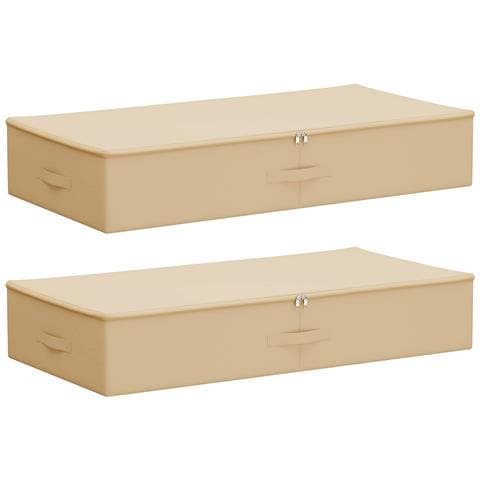Scatola di Stoccaggio 2 pcs Crema 100 x 50 x 18 cm - Foto 1