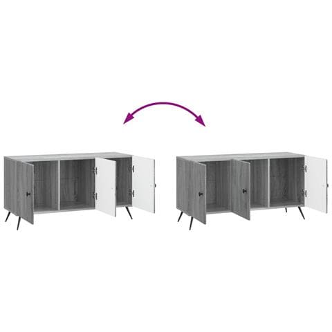 Mobile TV Grigio Sonoma 99 x 34,5 x 50 cm Legno ingegnerizzato - Foto 9