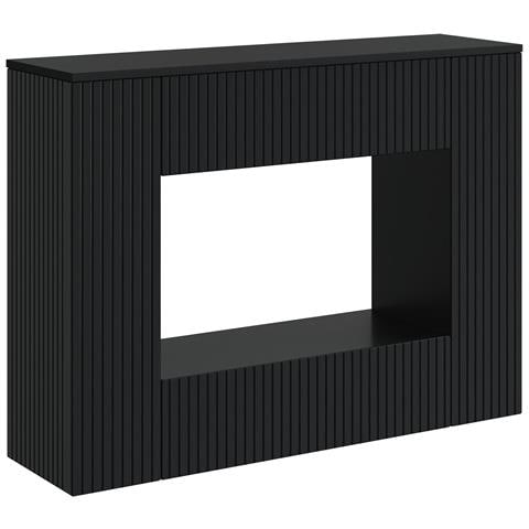 Tavolo consolle Nero 101 x 29 x 74 cm Legno ingegnerizzato - Foto 1