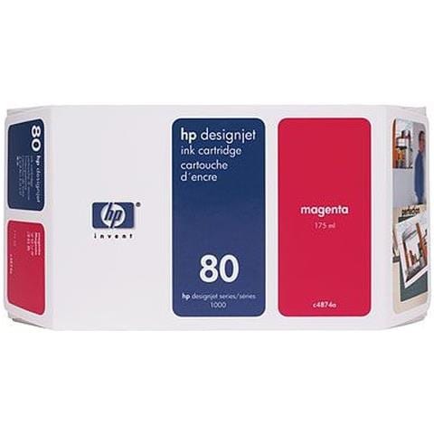 C4874a Cartuccia Ink Originale 80 Magenta DesignJet 1050C / 1055CM Capacità 2200 Pagine - Foto 5