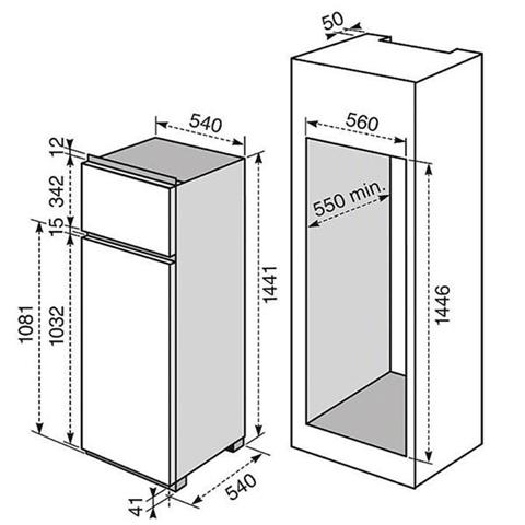 ELECTROLUX - Frigorifero Doppia Porta da incasso FI251/2T Classe A+ ... ELECTROLUX - Frigorifero Doppia Porta da incasso FI251/2T Classe A+ ...
