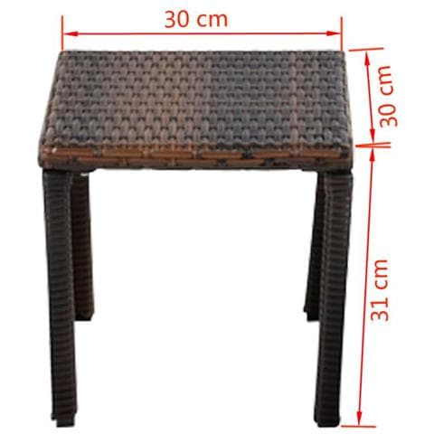 3 Pz Set Sedie A Sdraio Polirattan Marroni - Foto 16