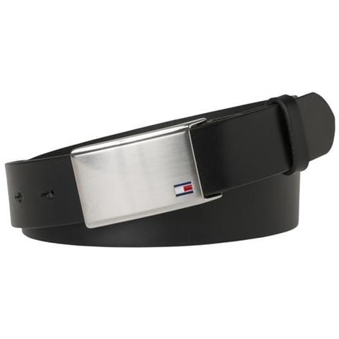 Cintura Uomo Th Plaque Belt 3.5 Black / bla Am0am01995002.115 - Foto 1