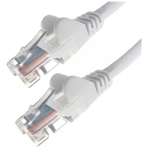 31-0003w Cavo Di Rete 0,3 M Cat6 U / utp [ utp] Bianco (0.3m White Rj45 Utp Cat6 - Stranded Flush Moulded)  - Foto 1