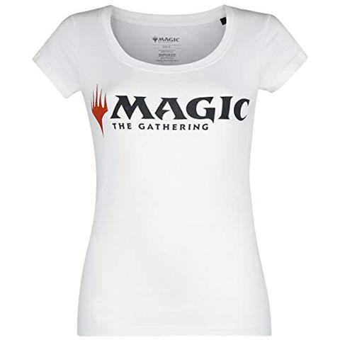 Emblem Donna T-shirt Bianco S 100% Cotone Slim Fit - Foto 1