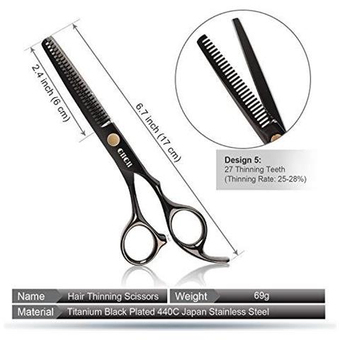 Parrucchiere Forbici Set Professionale Diradamento Dei Capelli E Forbici Di Taglio Kit (haircut Beard Trimming Shaping Grooming Scissors) Per Uomo Donna Bambini Gli Animali Casa Salon Barber - Foto 2