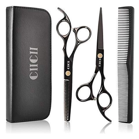Parrucchiere Forbici Set Professionale Diradamento Dei Capelli E Forbici Di Taglio Kit (haircut Beard Trimming Shaping Grooming Scissors) Per Uomo Donna Bambini Gli Animali Casa Salon Barber - Foto 1