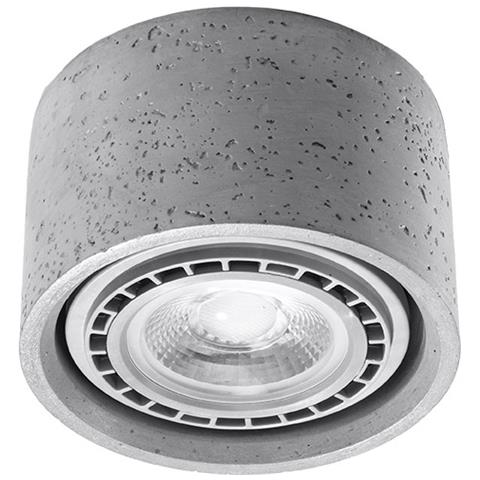 Downlight A Plafone Round Flush Grigio Chiaro Gu10 - Foto 1