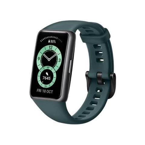 Activity Tracker Band 6 Impermeabile 5ATM Display 1.47" Bluetooth per Fitness con Pedometro e Cardiofrequenzimetro Verde - Italia - Foto 3