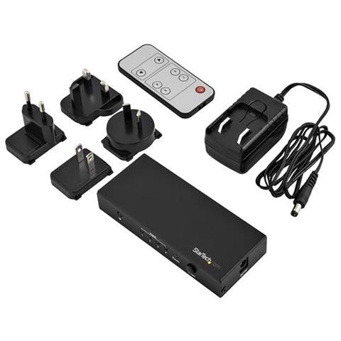 Switch HDMI a 4 porte - Commutatore HDMI 4x1 - Ultra HD 4k 60Hz - Foto 2