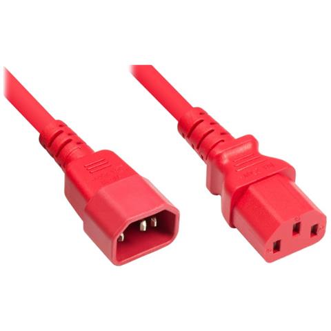 1600-R015 1.5m Accoppiatore C13 Accoppiatore C14 Rosso cavo di alimentazione - Foto 1