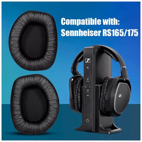 Cuscinetti Auricolari Per Sennheiser Rs165 / 175 Nero 1 Paio - Foto 13