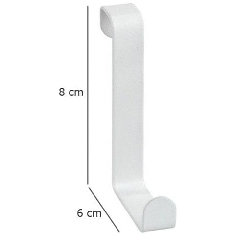 Ganci Appendiabiti 7,6 X 6 Cm Acciaio Bianco 4 Pezzi - Foto 6
