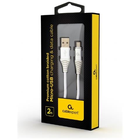 CC-USB2B-AMMBM-2M-BW2 cavo USB USB 2.0 USB A Micro-USB B Bianco - Foto 2