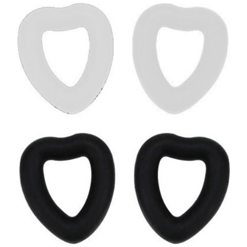 2 Paia Di Custodie Antiscivolo Per Occhiali In Silicone A Forma Di Cuore - Foto 1