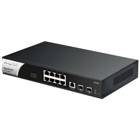 Switch Gestito Vigor VSG2100-K a 8 Porte LAN RJ-45 GB 2 Moduli SPF Colore Nero - Foto 1