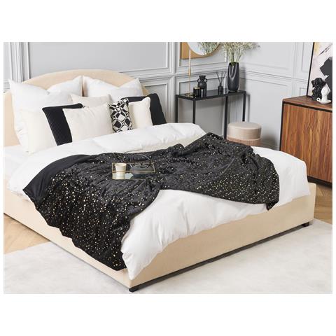 Coperta Alazeya 150 X 200 Cm Nero - Foto 1