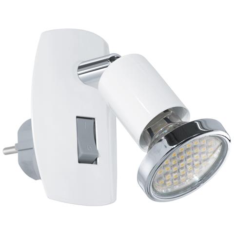 Applique Moderna Mini 4 Acciaio Bianco 1 Luce Gu10 2,8w - Foto 1