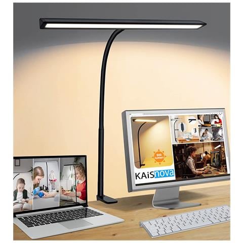 Lampada Da Tavolo A Led Con Morsetto 5 Modalità Colore 5 Livelli Di Luminosità - Foto 2