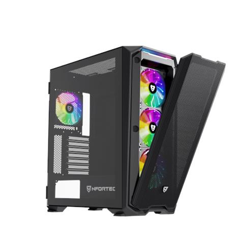 Case KRATER X Midi Tower ATX /EATX /ITX /micro ATX 2x Porte USB 3.2 Colore Nero (Finestrato) - Foto 7
