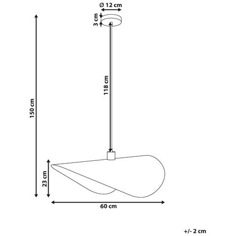 Lampadario Mahi Metallo Nero - Foto 7