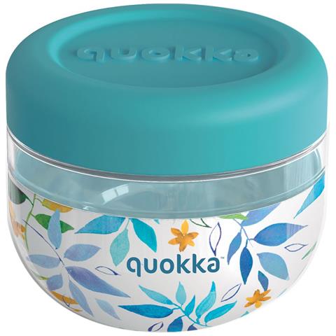 Contenitore Alimentare Con Motivo Foglie D'acquerello 500ml Con Coperchio, Multicolore - Foto 1