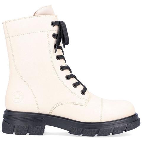 Beige Casual Closed Booties Stivaletti Pelle Scarpe Donna Beige Eu 37, Z9122-60 - Foto 1