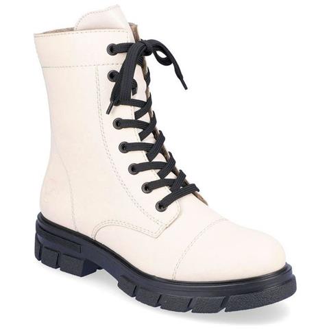 Beige Casual Closed Booties Stivaletti Pelle Scarpe Donna Beige Eu 37, Z9122-60 - Foto 2