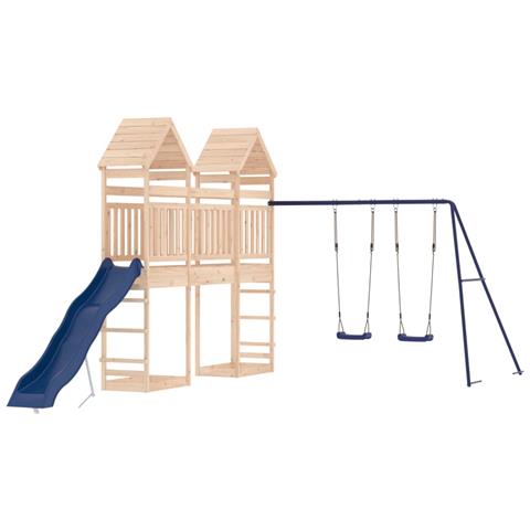Set Da Gioco Da Esterno In Legno Massello Di Pino - Foto 2