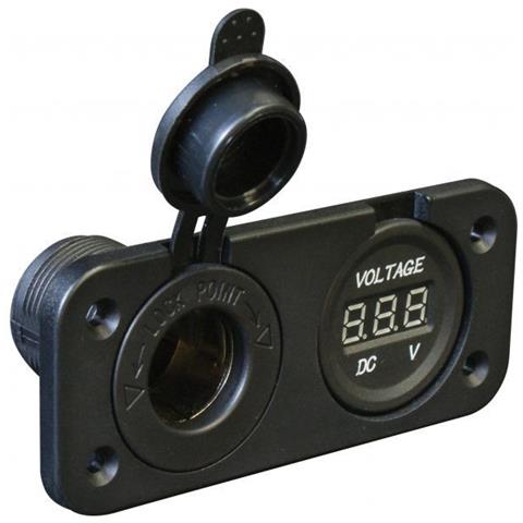 Presa Di Corrente Da Incasso 15a/12v-10a/24v Con Voltmetro 5v-30v Dc - Foto 1