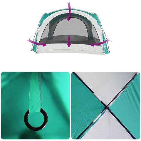Tenda per Feste Verde Impermeabile - Foto 9