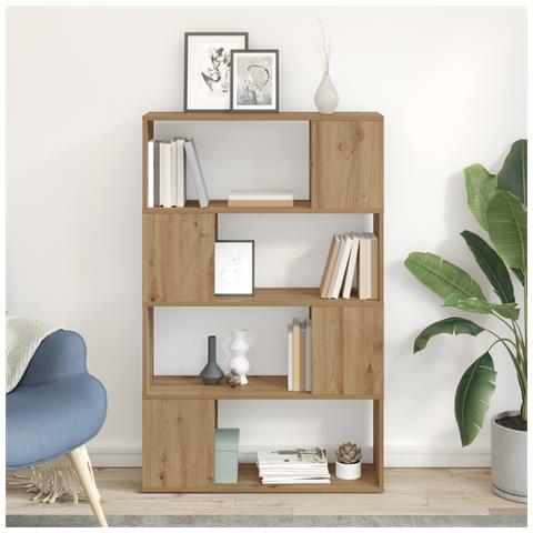 Libreria Rovere artigianale Legno ingegnerizzato 80 x 24 x 124 cm - Foto 2